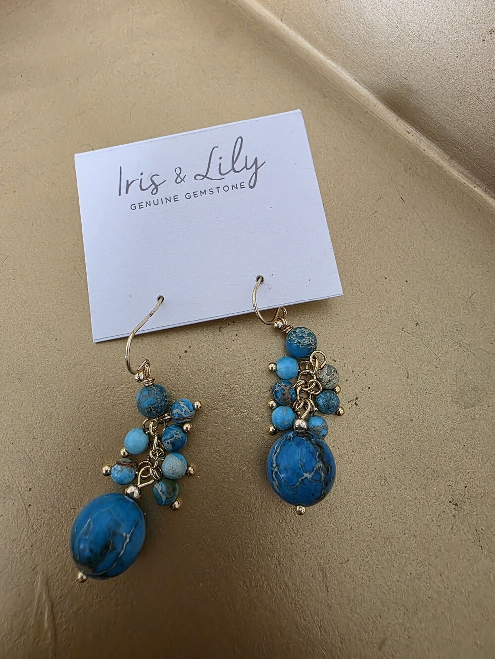 Iris & Lily Turquoise Cluster Drop Earrings